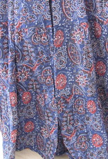 Romantic gypsy skirt hand printed with natural dyes