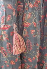 Romantic gypsy skirt hand printed with natural dyes