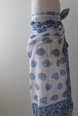 Sjaal,  Zomer Omslagdoek,   Dupatta,  Sarong, Rok,  100%  Handbedrukt Katoen