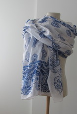 Shawl, Summer Wrap,  Sarong,  Dupatta, Skirt, 100% Handprinted Cotton