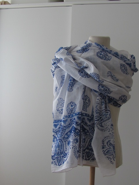 Shawl, Summer Wrap,  Sarong,  Dupatta, Skirt, 100% Handprinted Cotton