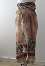 Shawl, Summer Wrap,  Sarong,  Dupatta, Skirt, 100% Handprinted Cotton