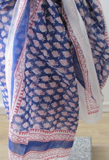 Shawl, Summer Wrap,  Sarong,  Dupatta, Skirt, 100% Handprinted Cotton