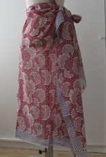 Zomer Omslagdoek,  Sjaal,   Dupatta,  Sarong, Rok,  100%  Handbedrukt Katoen