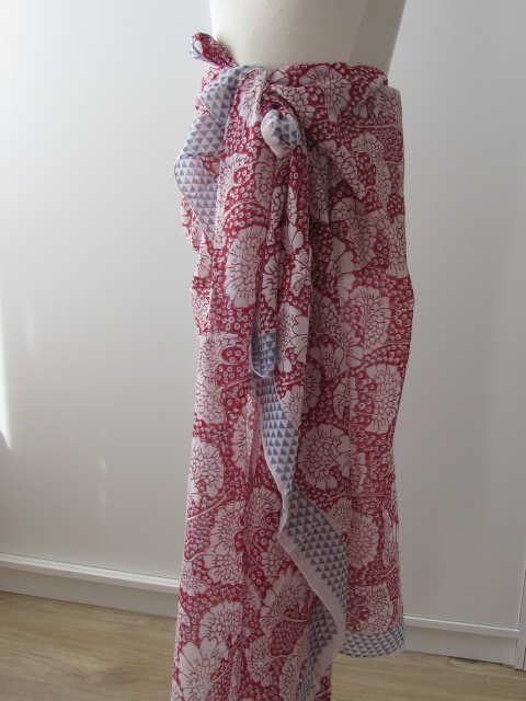 Summer Wrap,  Shawl, Sarong,  Dupatta, Skirt, 100% Handprinted Cotton