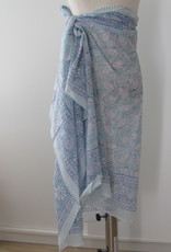 Summer Wrap,  Shawl, Sarong,  Dupatta, Skirt, 100% Handprinted Cotton