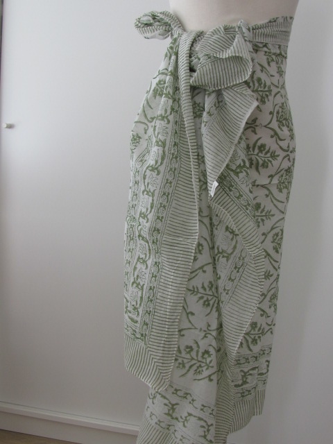 Summer Wrap,  Shawl, Sarong,  Dupatta, Skirt, 100% Handprinted Cotton