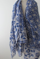 Summer Wrap,  Shawl, Sarong,  Dupatta, Skirt, 100% Handprinted Cotton