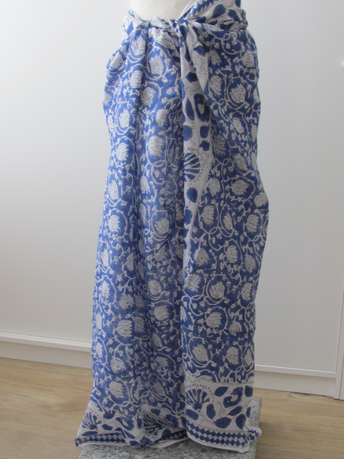 Summer Wrap,  Shawl, Sarong,  Dupatta, Skirt, 100% Handprinted Cotton