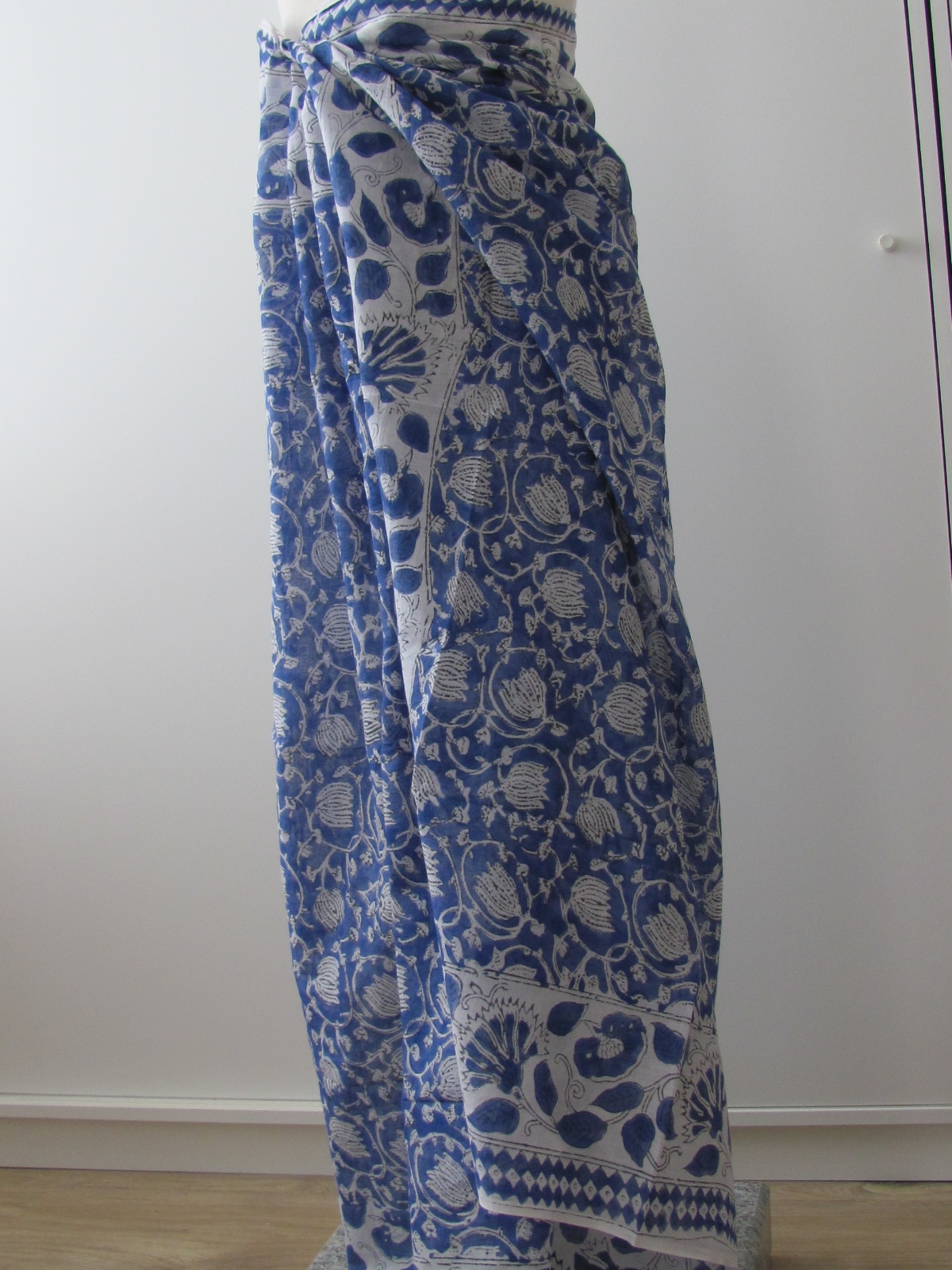 Summer Wrap,  Shawl, Sarong,  Dupatta, Skirt, 100% Handprinted Cotton