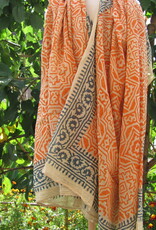 Wrap,  Shawl, Sarong,  Dupatta, Skirt, 100% Handprinted Cotton