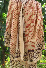 Wrap,  Shawl, Sarong,  Dupatta, Skirt, 100% Handprinted Cotton