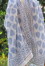 Omslagdoek,  Sjaal,   Dupatta,  Sarong, Rok,  100%  Handbedrukt Katoen