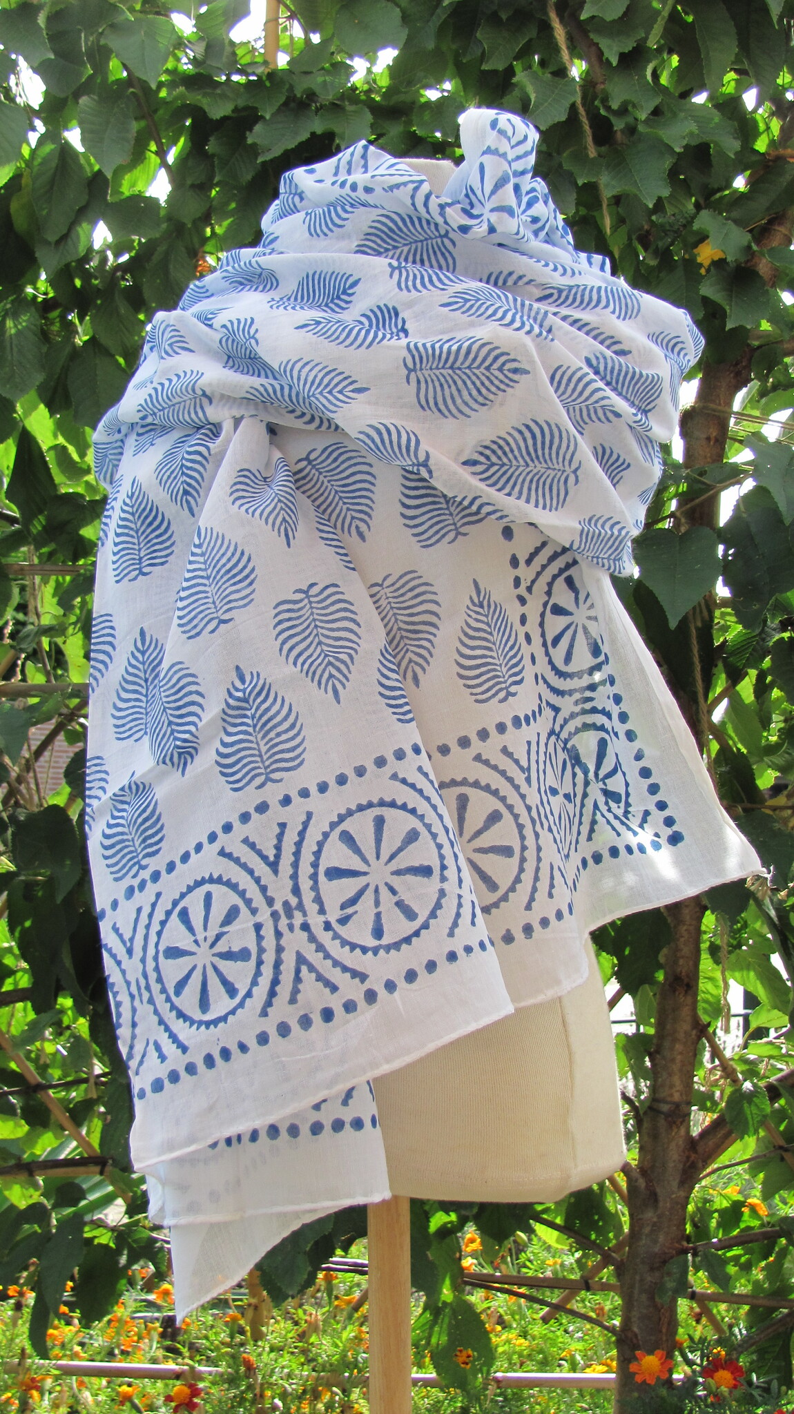 Wrap,  Shawl, Sarong,  Dupatta, Skirt, 100% Handprinted Cotton