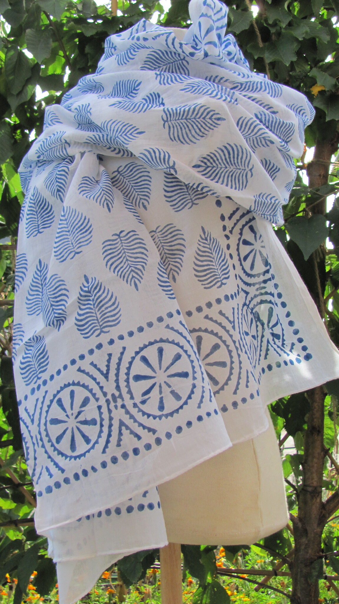 Wrap,  Shawl, Sarong,  Dupatta, Skirt, 100% Handprinted Cotton