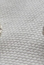 Earring silver stud with  labradorite stone