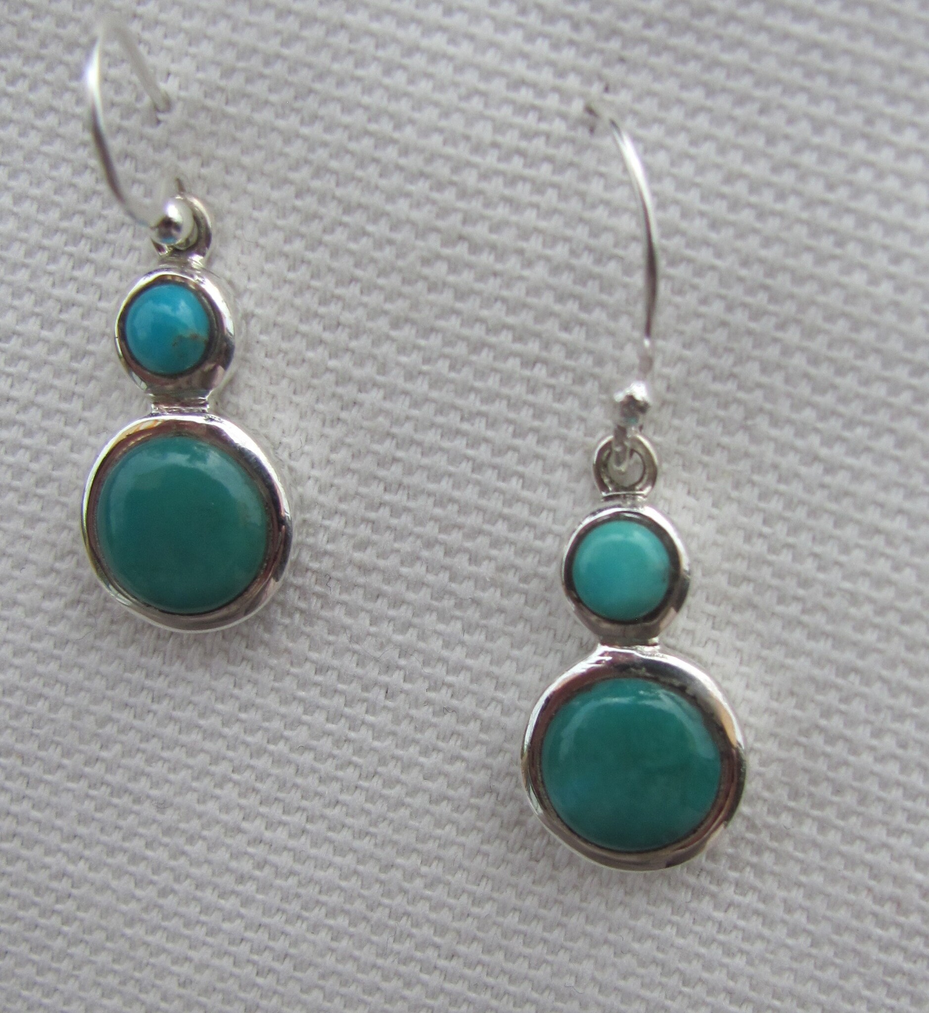 Earring  silver with  turquoise