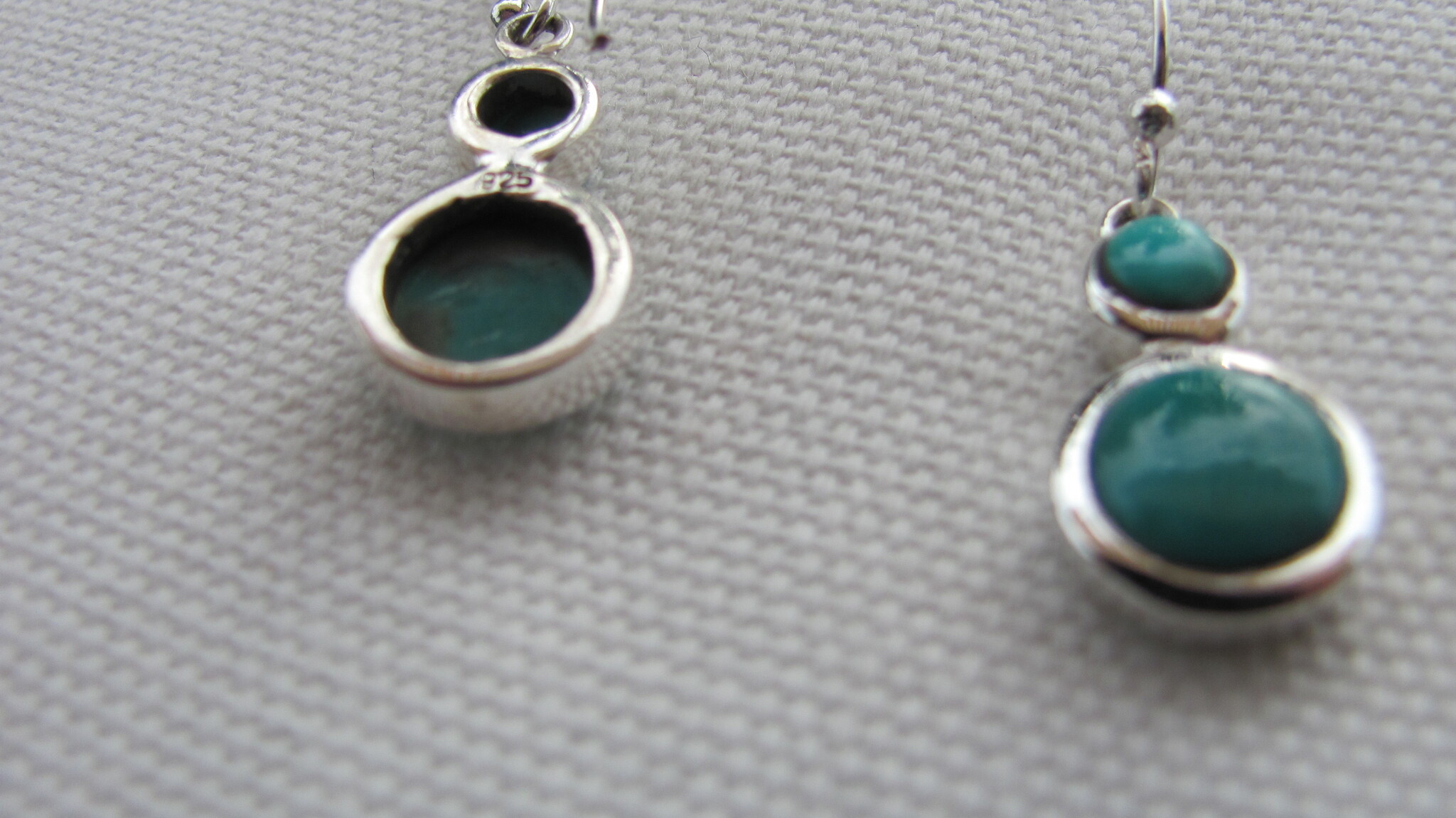 Earring  silver with  turquoise