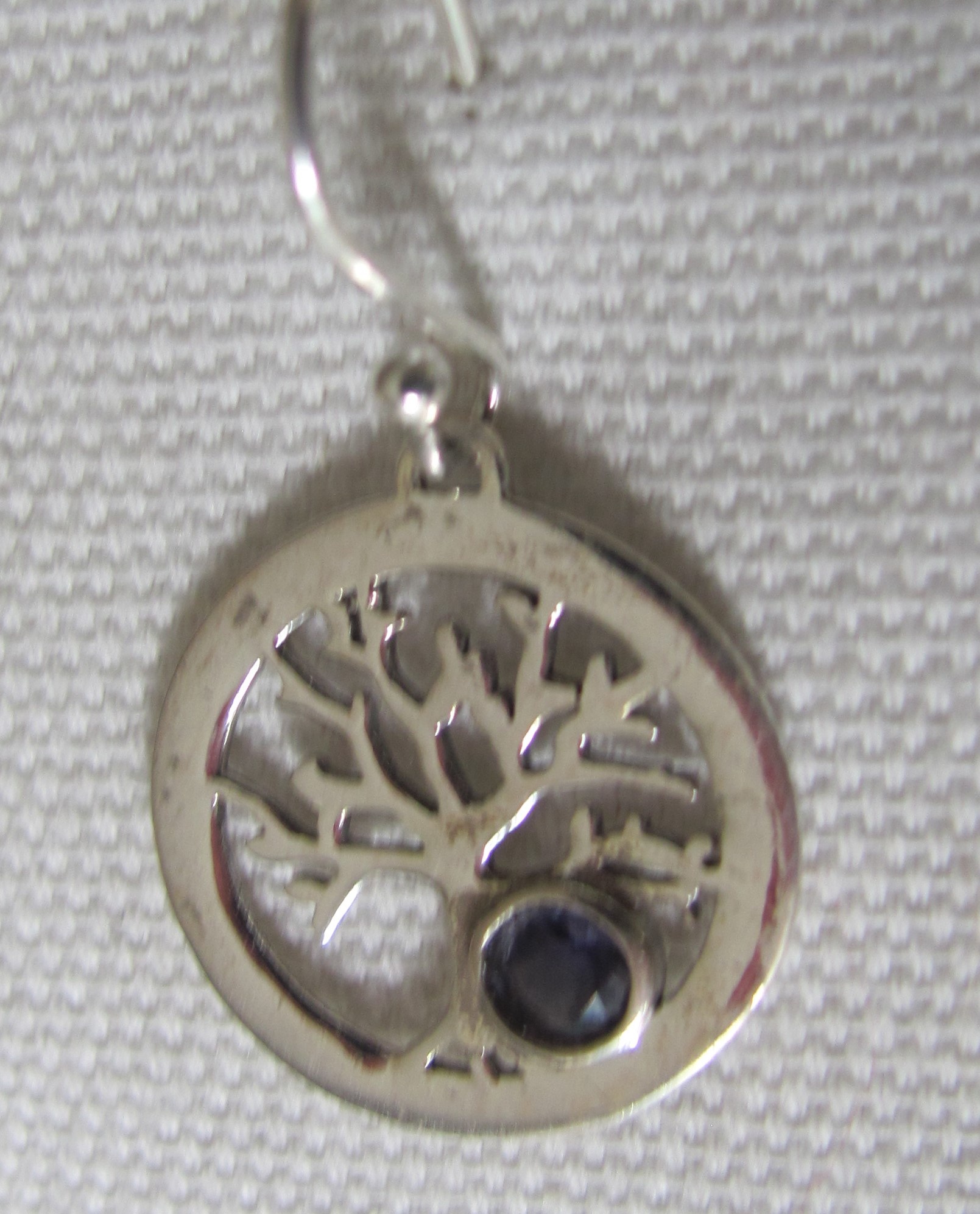 Earrings silver tree of life