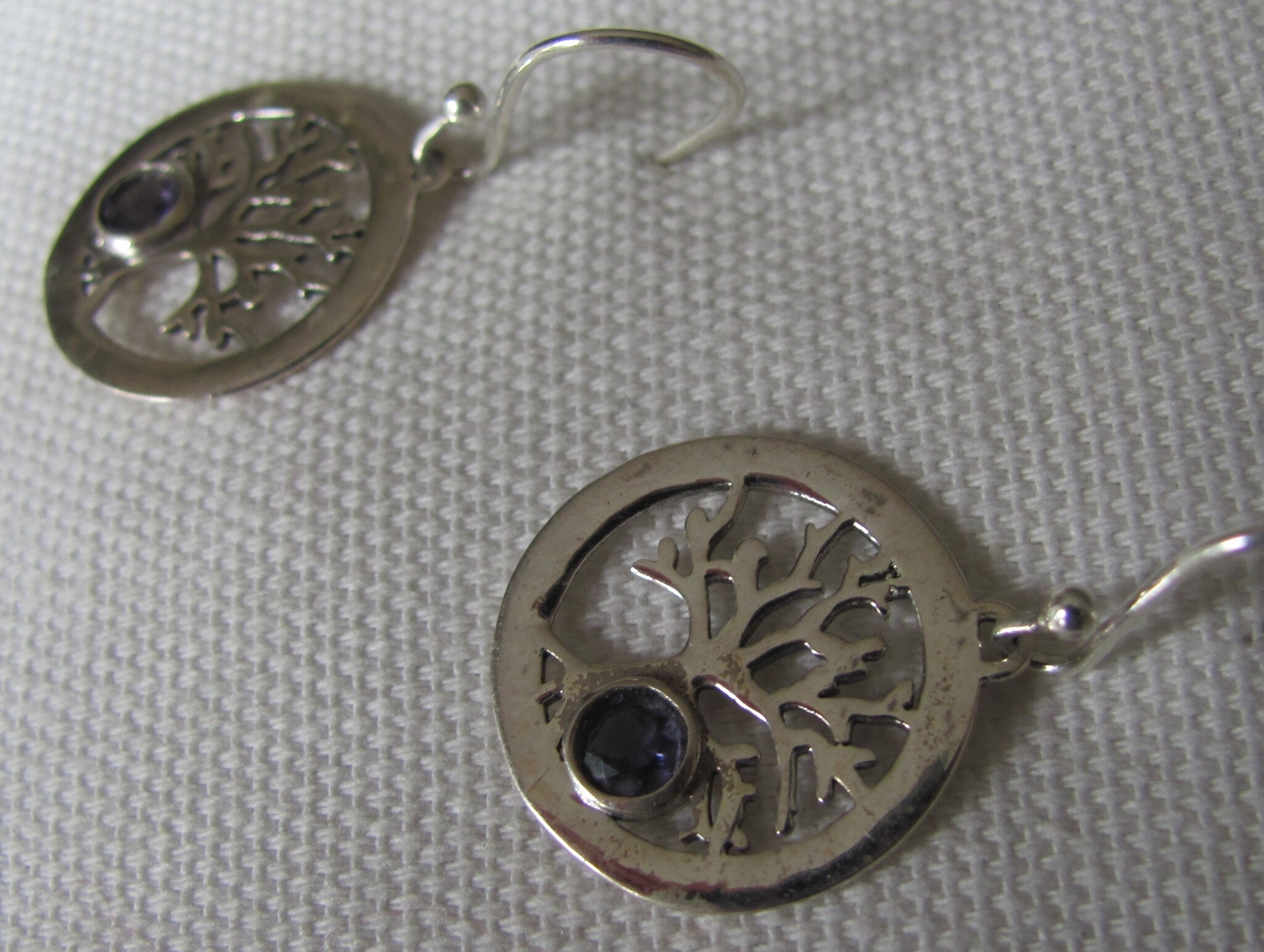 Earrings silver tree of life