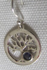 Earrings silver tree of life