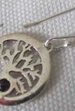 Earrings silver tree of life