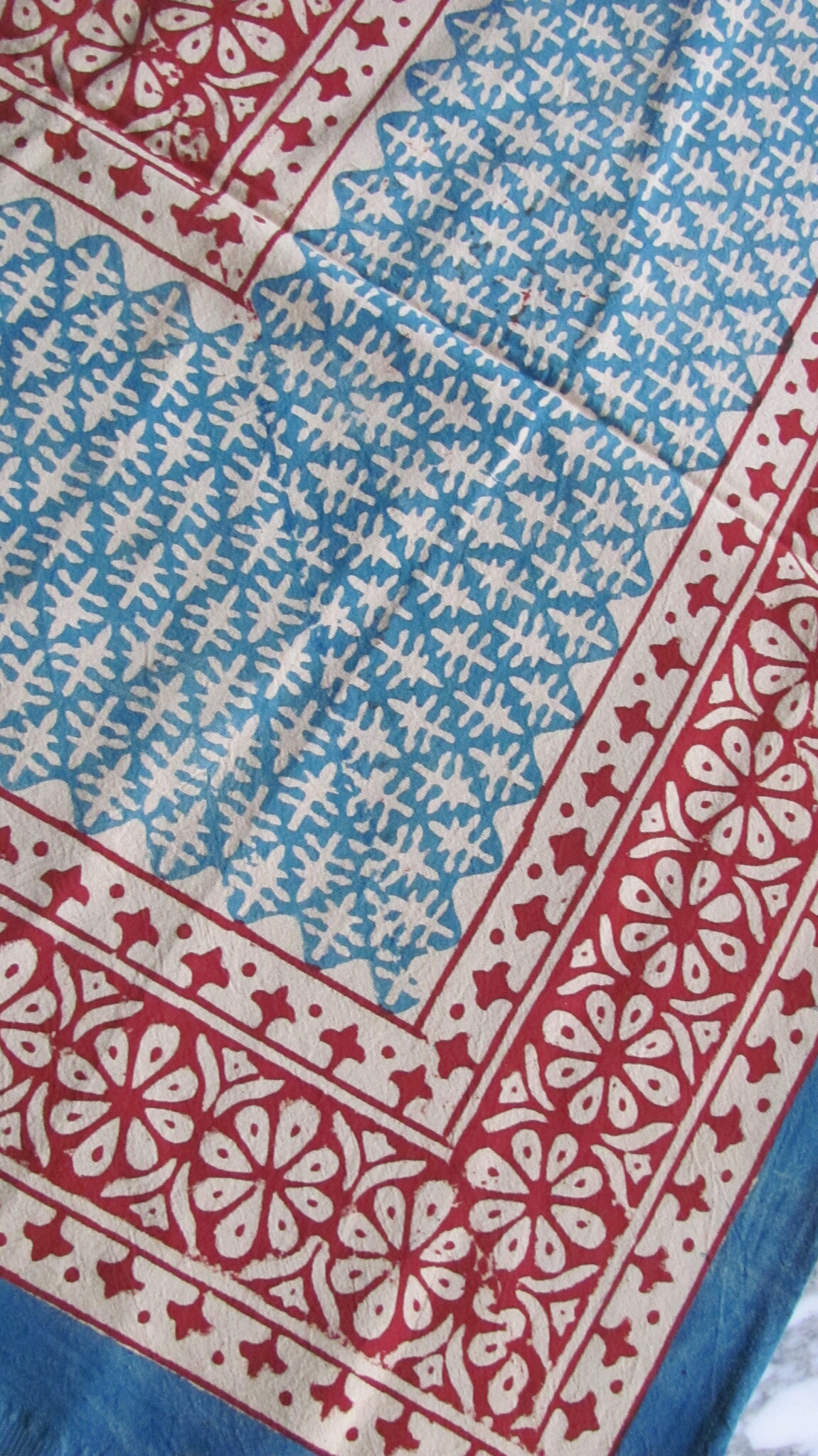 Bed spread single,  cotton, hand printed