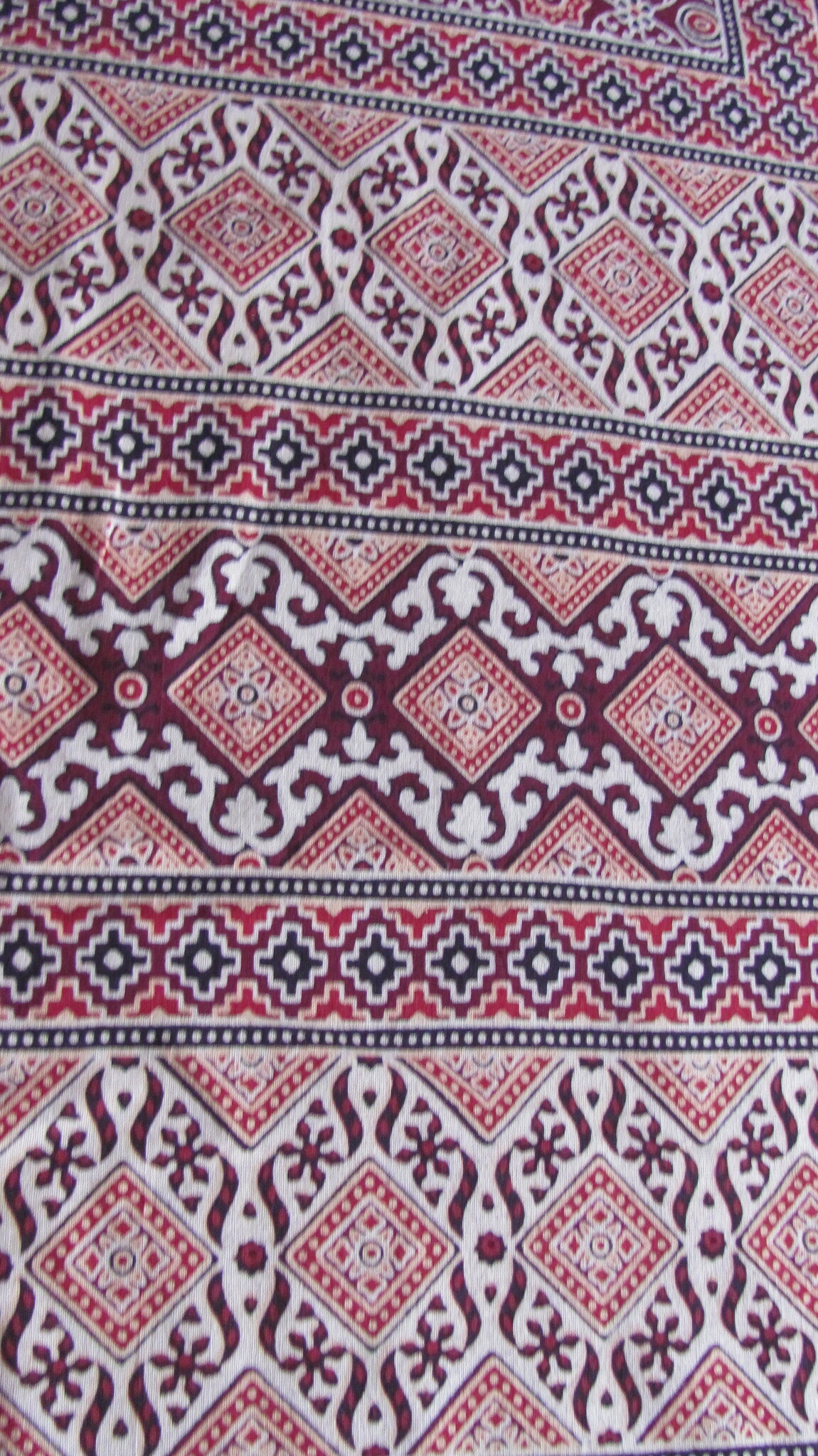 Bedsheet Ajrak printed, grand foulard