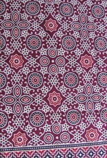 Bedsheet Ajrak printed, grand foulard