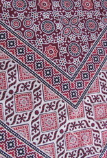 Bedsheet Ajrak printed, grand foulard