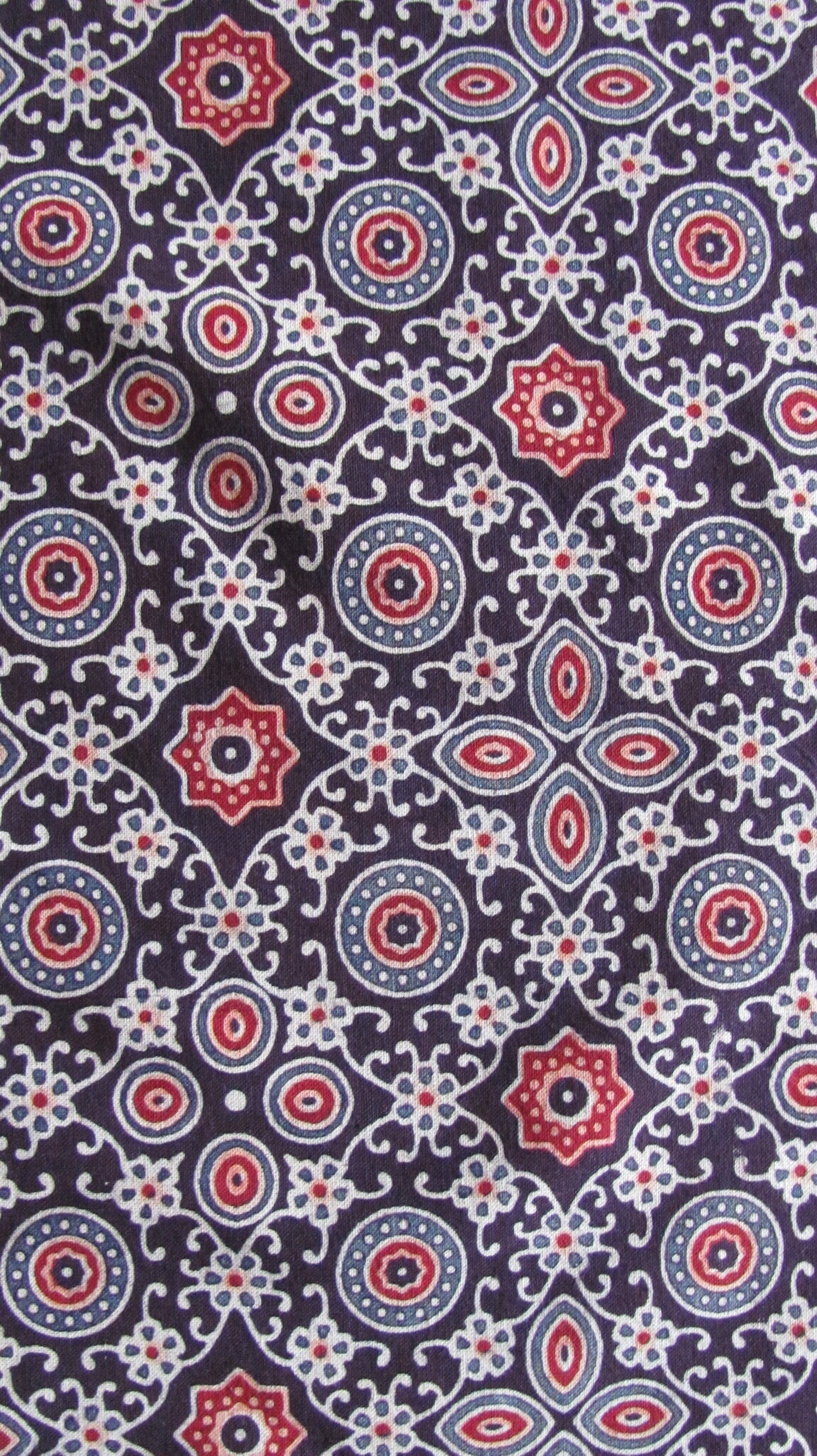 Bedsprei, grand foulard, Ajrak bedrukt