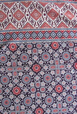 Bedsheet Ajrak printed, grand foulard