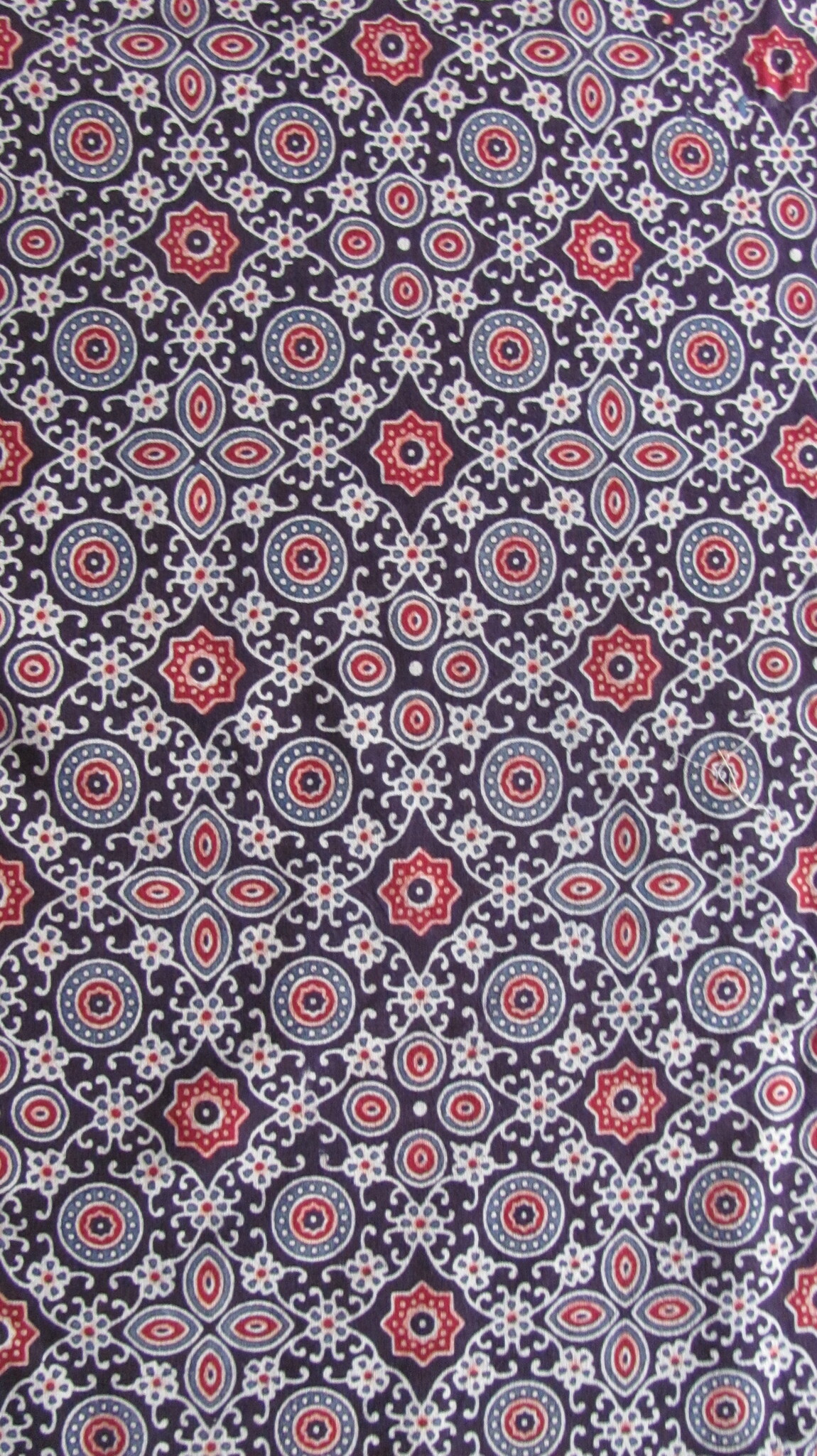 Bedsprei, grand foulard, Ajrak bedrukt