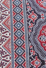 Bedsprei, grand foulard, Ajrak bedrukt