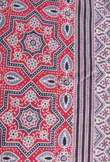 Bedsheet Ajrak printed, grand foulard