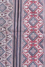 Bedsheet Ajrak printed, grand foulard