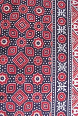 Bedsprei, grand foulard, Ajrak bedrukt