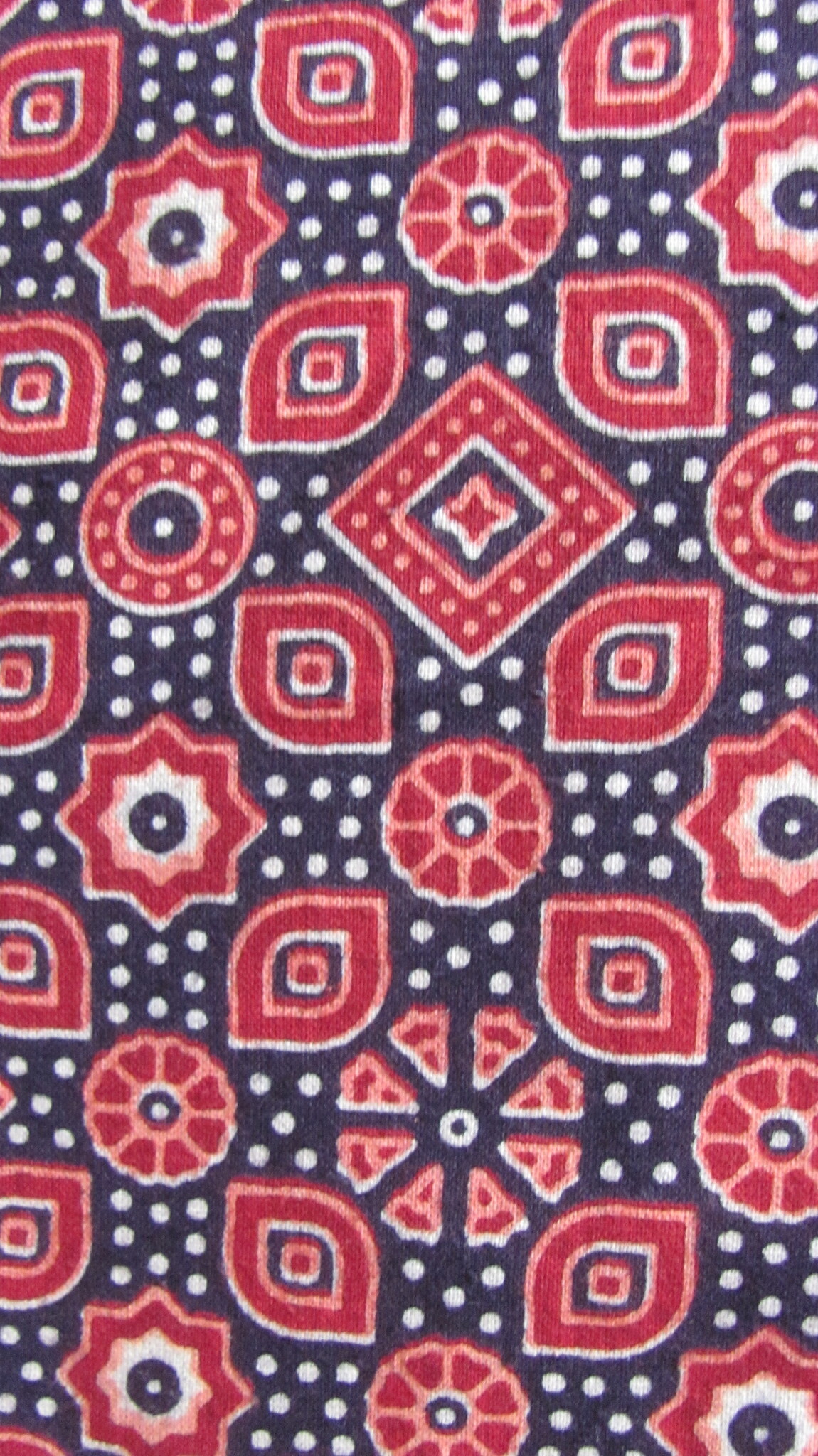 Bedsprei, grand foulard, Ajrak bedrukt