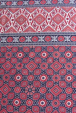 Bedsheet Ajrak printed, grand foulard