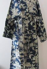 Kimono, dressing gown hand printed with vegetable dyes. 100% cotton