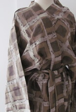 Kimono, dressing gown hand printed with vegetable dyes. 100% cotton