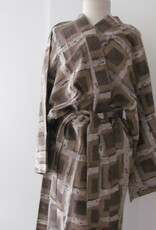 Kimono, dressing gown hand printed with vegetable dyes. 100% cotton