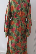 Kimono, dressing gown hand printed with vegetable dyes. 100% cotton