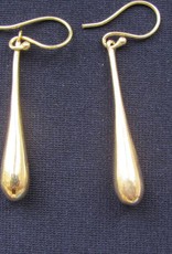 Earring brass Solid Teardrop