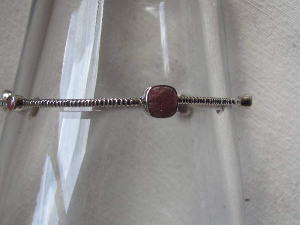 Bangle silver ruby