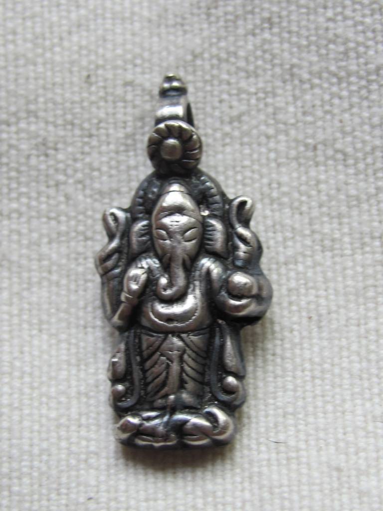 Pendant silver Ganesh