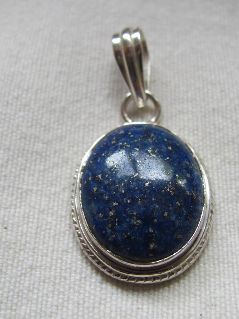 Pendant silver lapis lazuli