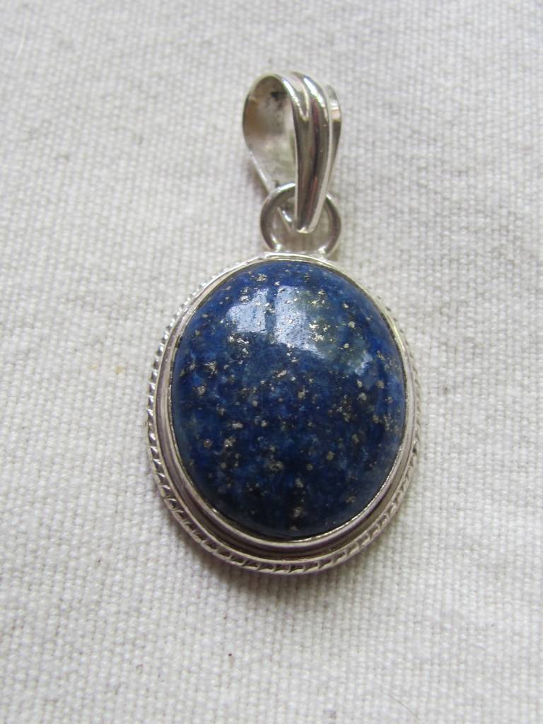 Pendant silver lapis lazuli