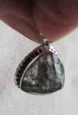 Pendant silver rutile quarts