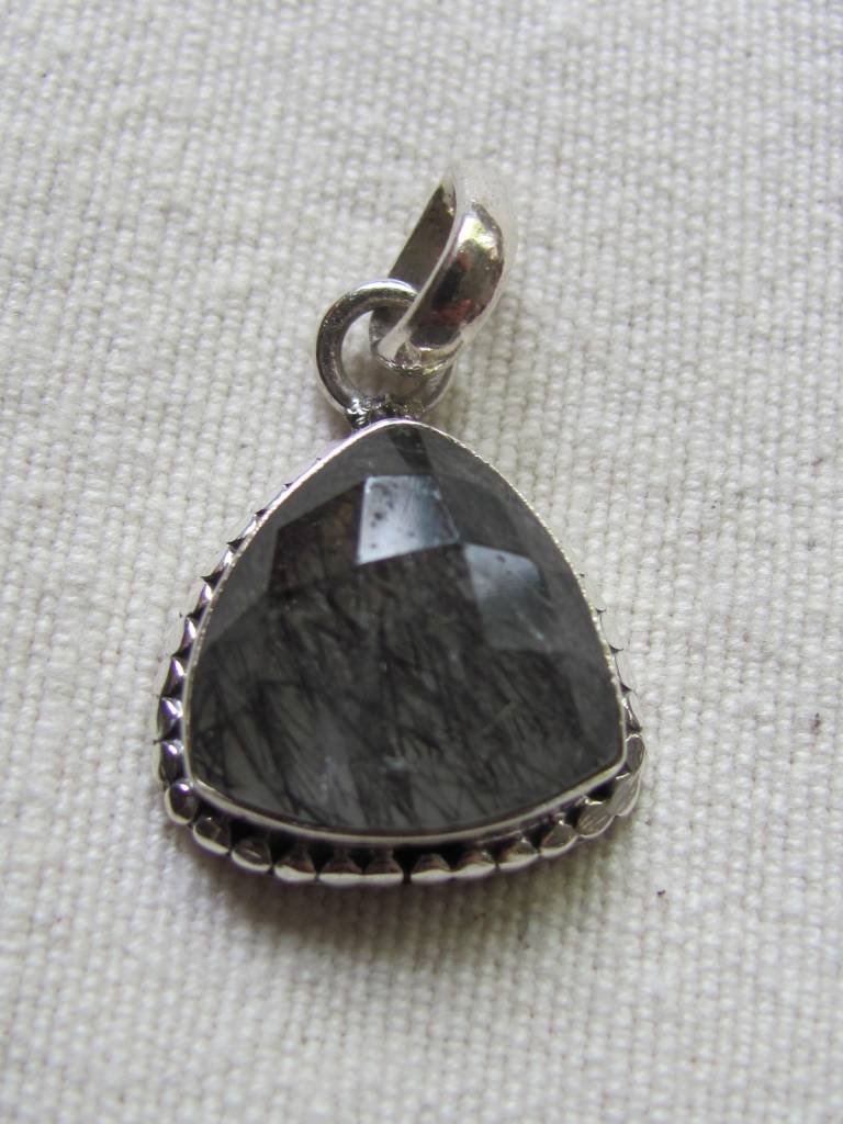 Pendant silver rutile quarts